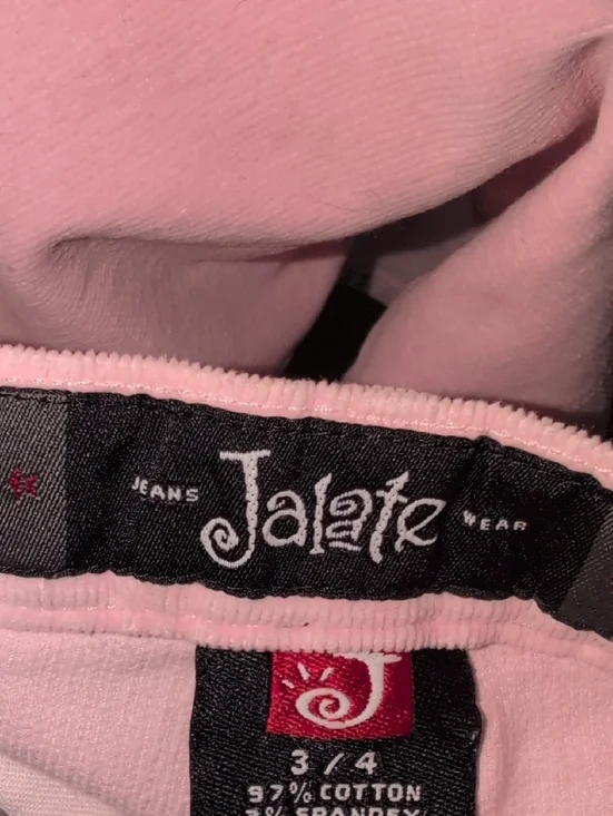 Jalate Corduroy Pastel Pink Flare Jeans Size 3/4 - Picture 8 of 8